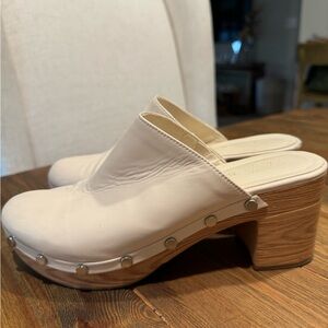 Zara cream clogs, size 37